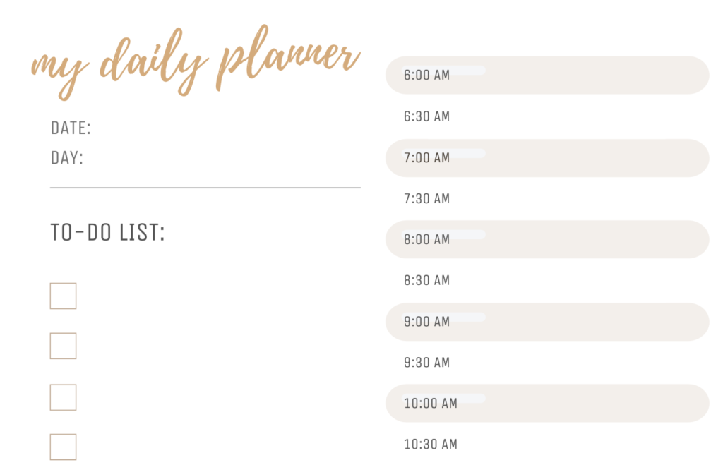 daily planner download