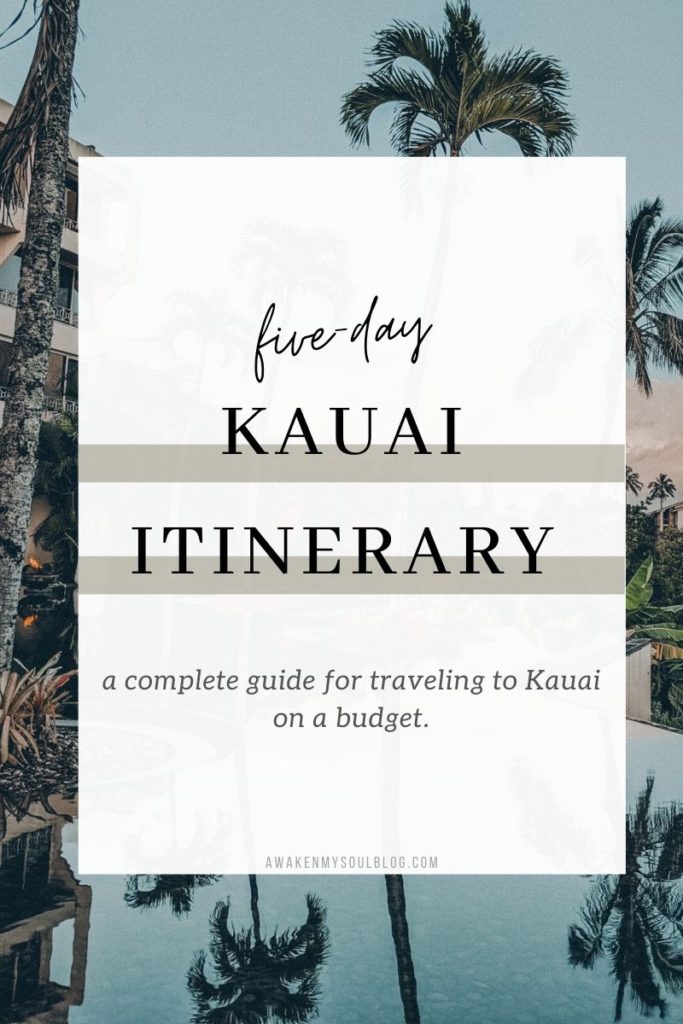 five-day kauai itinerary
