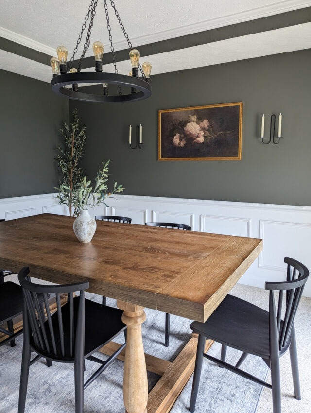 From Farmhouse to Moody: Our Vintage Modern Dining Room - The Gage Made ...