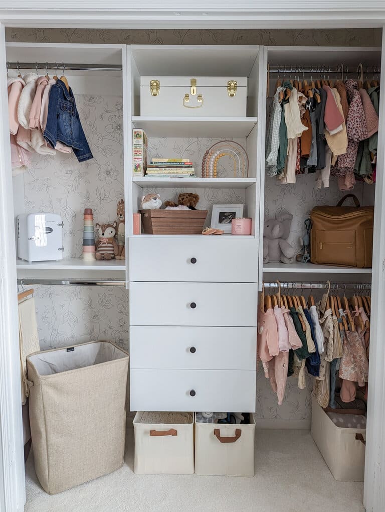 Baby Girl Nursery Closet Reveal - Little Cottage on the Coast